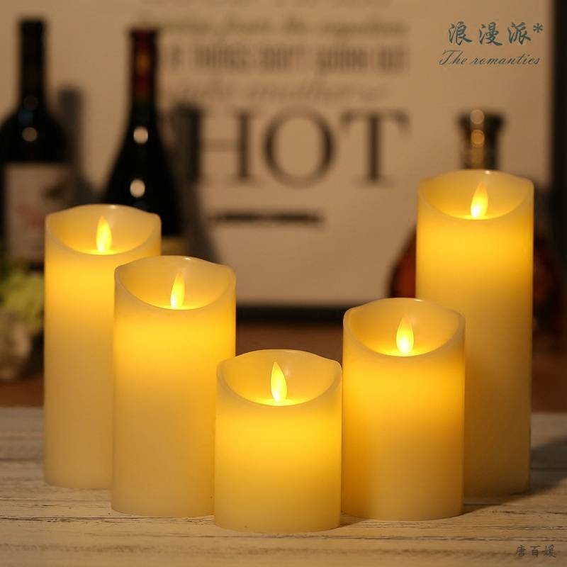 LED electronic candle lamp proposal glowing sway romantic wedding…