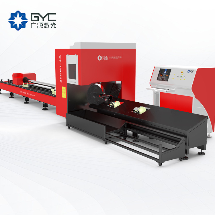 简易激光切管机快速切割，性能稳定，操作简单，性价比高