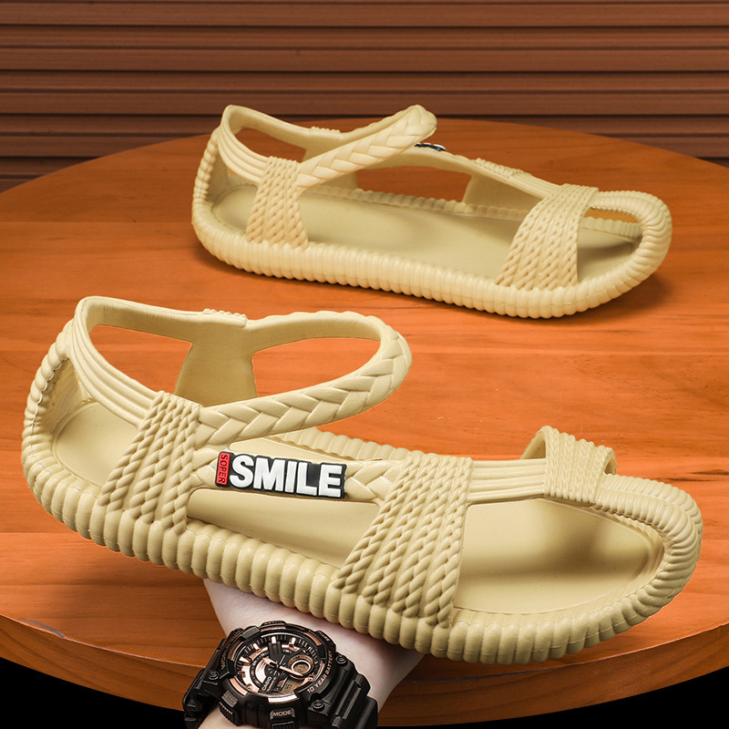 涼鞋男士夏季外穿新款涼拖運動防滑沙灘越南草鞋兩用開車Sandal