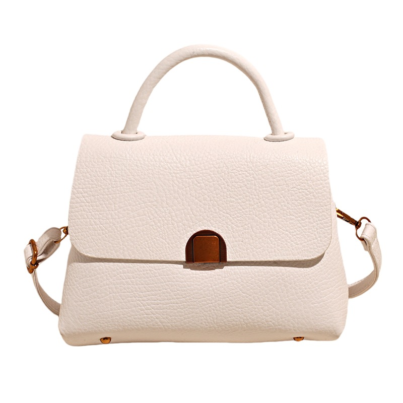 Bolso de moda coreano 2025 verano nuevo bolso femenino casual con patrón de lichi bolso de hombro simple bolso de mensajero de viaje