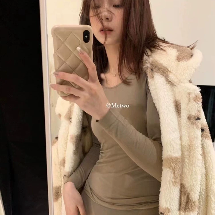 METWO Тонкое термобелье для женщин осень-зима новый графеновый нагрев и термостатическое дно осенняя одежда осенние брюки набор