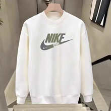 秋冬新款重磅华棉圆领加绒卫衣男女同款韩版ins潮流宽松百搭上衣