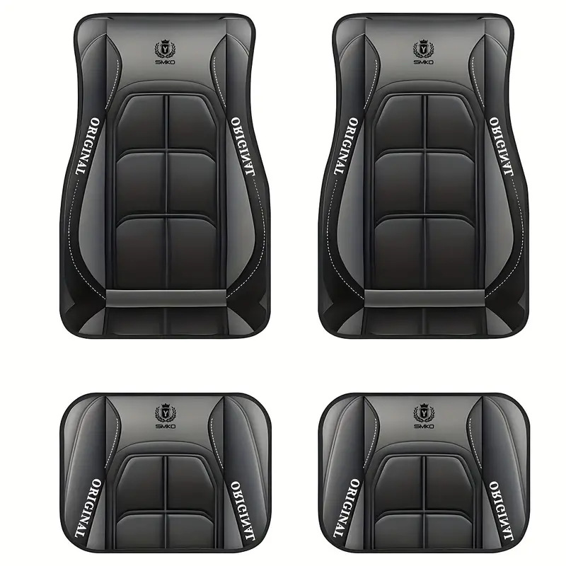 TEMU retro estilo nórdico alfombra de pie de coche alfombra de cuatro piezas tapete resistente a las manchas almohadilla de pie Amazon TEMU al por mayor
