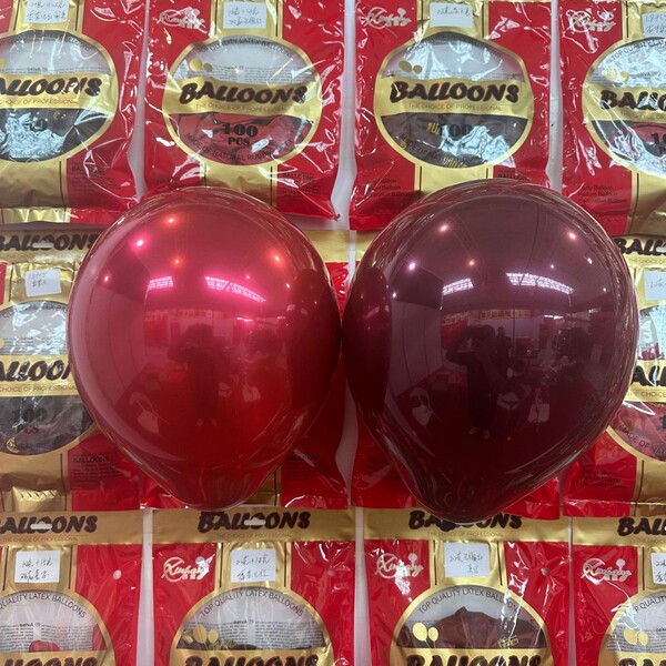 Double-layer ruby balloon