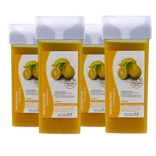 Депилаторный восковой монтажный восковой восковые восковые блоки 100 грамм глюкозы глюкозы скрученный лимонный аромат