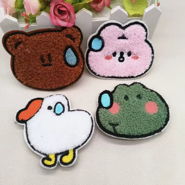 Sweating animal magic stickers cartoon frog rabbit bear chicken funny quirky girl bangs hair stickers street stall gifts
