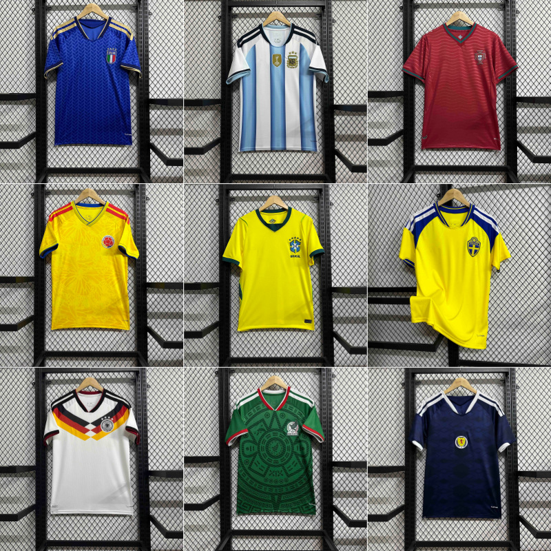 世界杯球迷短袖球衣可印花阿根廷法国葡萄牙巴西牙买加瑞士西班牙