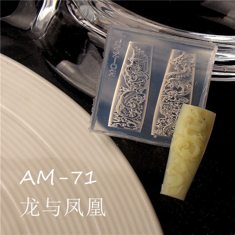 Serpiente de dragón uñas moldes de silicona congelado simple arco mariposa nacional de moda dragón bebé león despierto adornos de uñas abrasivos