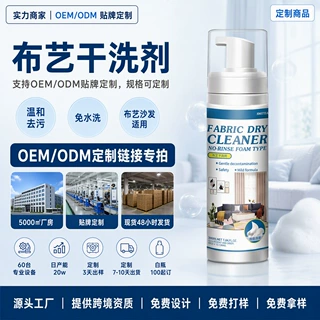 定制布艺沙发干洗剂窗帘地毯科技布免洗泡沫清洗顽固污渍清洁剂