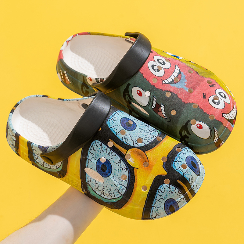 Zapatos transfronterizos para hombres de verano 2025 nuevos zapatillas antideslizantes interiores con base gruesa transpirable