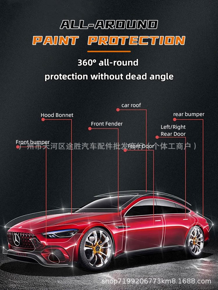 XPU Car Invisible Protective Film TPU Self-Healing Full Car Paint Protection Film Anti-Scratch Transparent Full Body Film