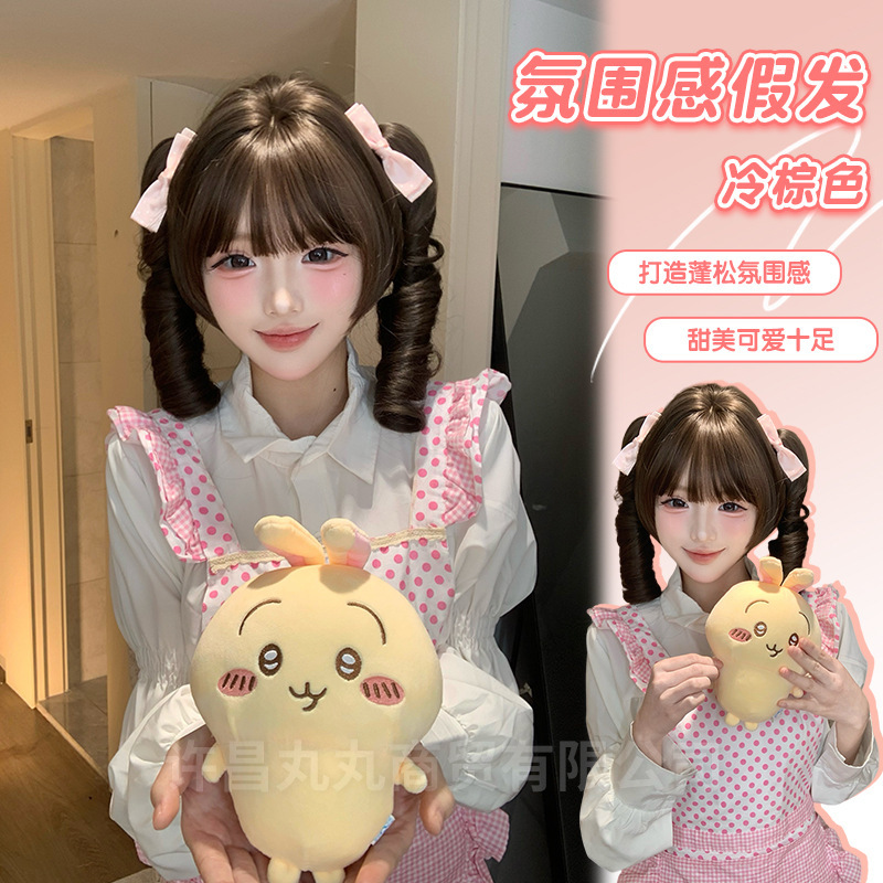 Marumaru Wig 4.0 New Technology Tiger Mouth Clip Lolita Short Hair New Style Women's Daily Internet Celebrity Short Hair Natural Full Head