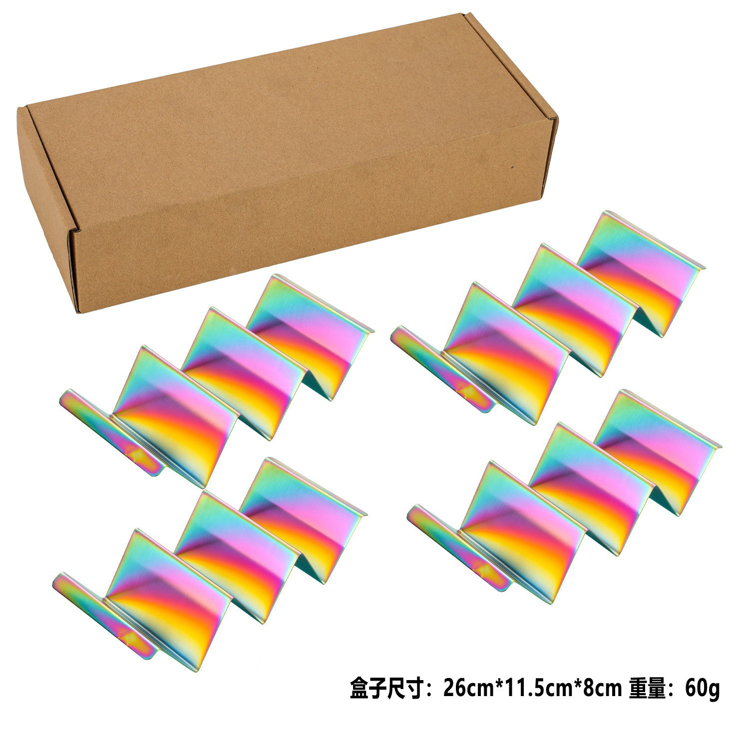 Transfronterizo spot w de acero inoxidable mexican pancake rack taco holder rack taco rack pancake rack