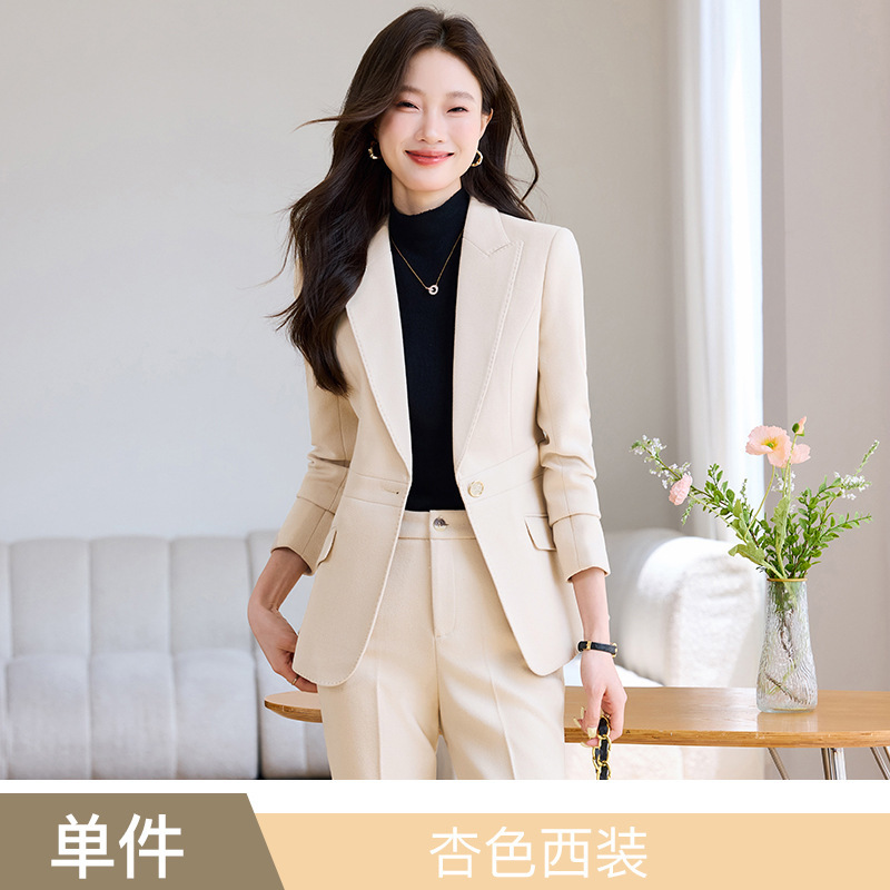 职业套装女秋冬2025新款时尚洋气高级感御姐西装两件套气质工作服|undefined