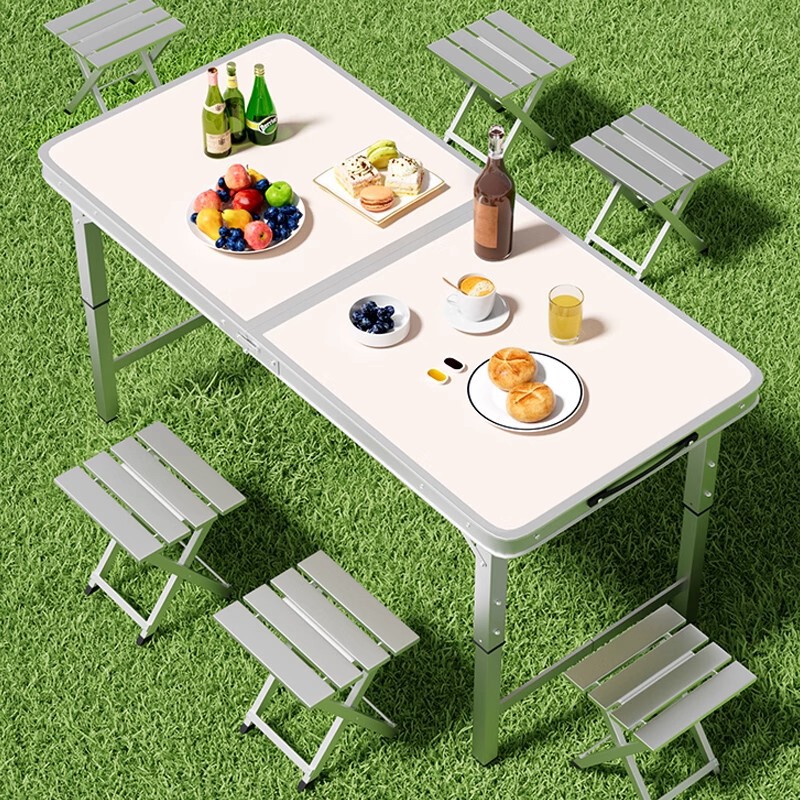 Night Market Stall Folding Table, Adjustable Height, Simple Street Stall, Worksite Dining Table, Outdoor Portable Camping Picnic Table and Chairs Night Market Stall Folding Table, Adjustable Height, Simple Street Stall, Worksite Dining Table, Outdoor Portable Camping Picnic Table and Chairs