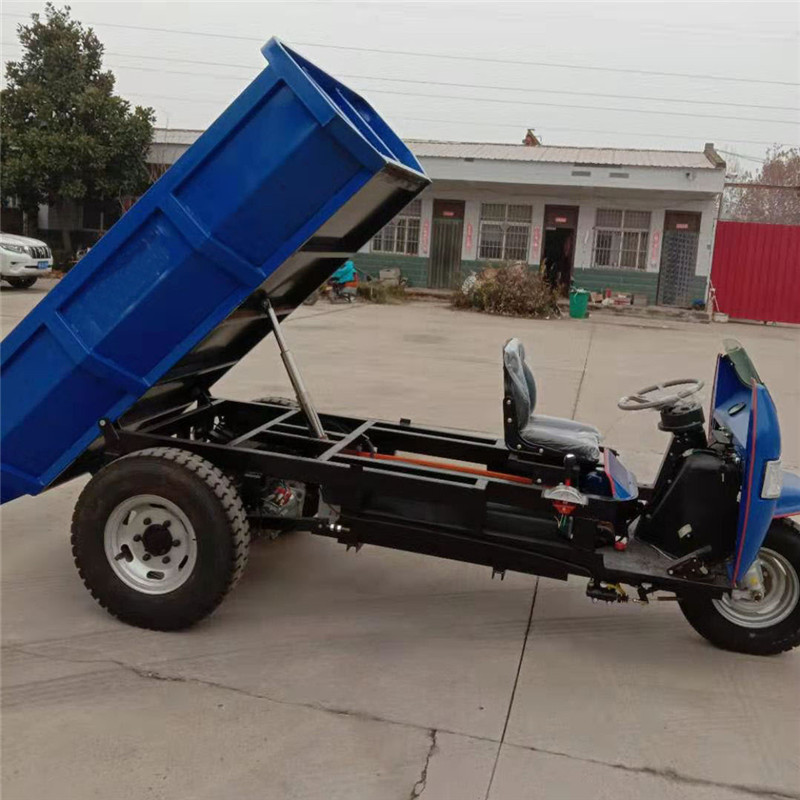 垒资供应载重3吨 4吨 5吨电动三轮自卸车 翻斗车 拉货用带挡风板