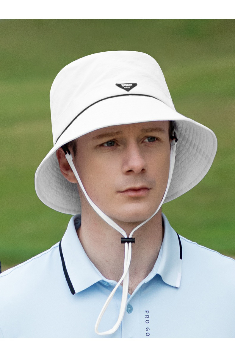 Mũ bucket golf PGM chống nắng nam có dây điều chỉnh — MZ062-màu trắng, MZ062-Màu đen chi tiết 7