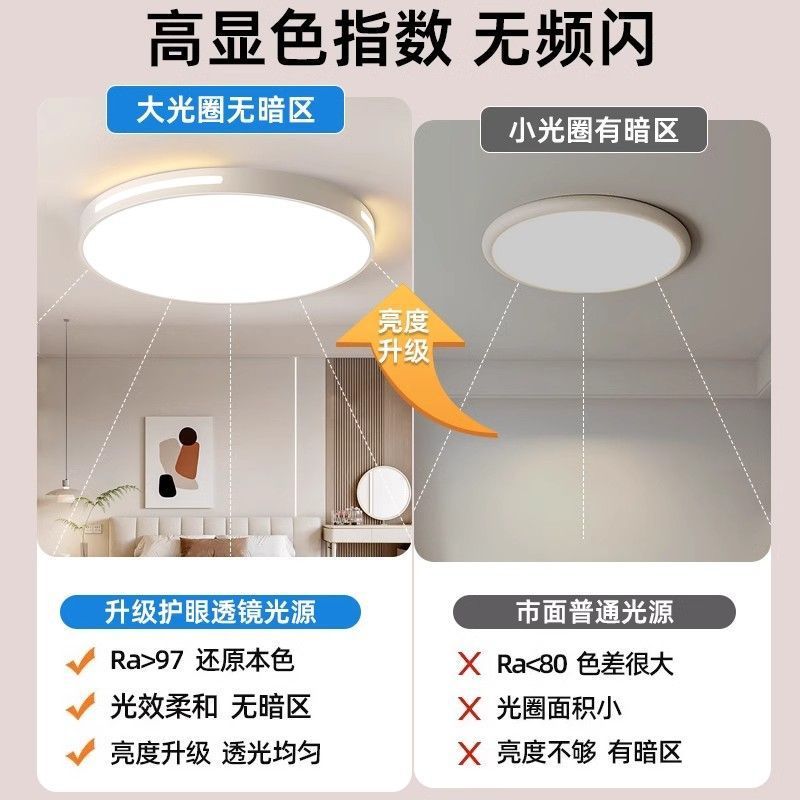 Grid Lamp Castle 新しいシンプルでモダンな LED シーリングランプ寝室ランプリビングルームランプメインライト超薄型レストランバルコニーシンプル|undefined
