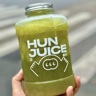 ����֭1000ml����Ͱ����Ͱ�uβ�����uͰ����ƿpet͸����������ƿ