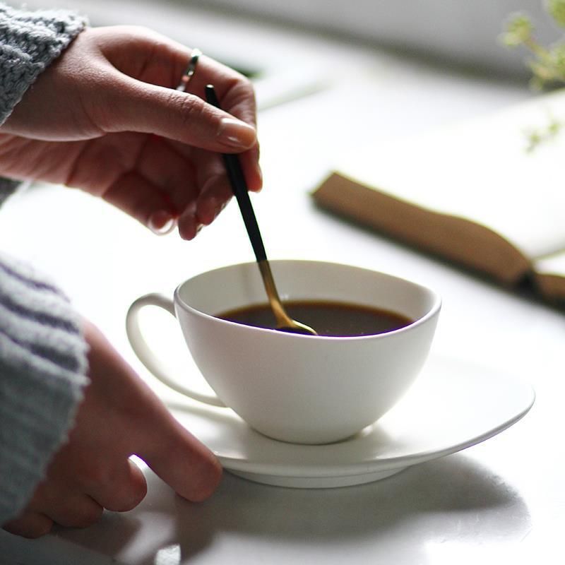 Nueva porcelana Aparato de café alemán ASA en forma taza cerámica con platillo té la tarde traje