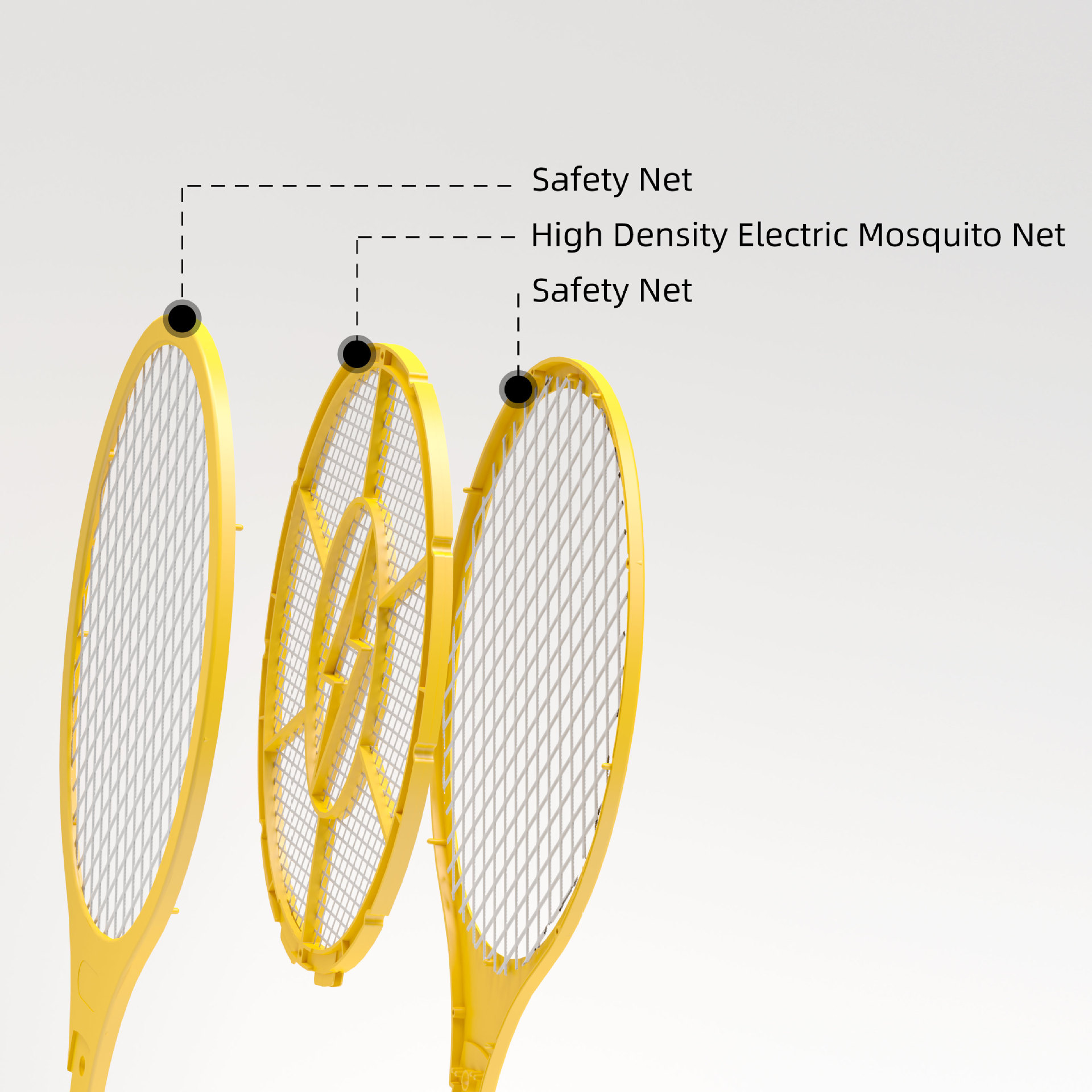 Directo de fábrica al por mayor tamaño pequeño hogar fuerte tipo de batería eléctrica mosquito asesino matamasales mosca matamasales fruta bug raqueta