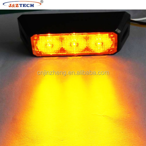 Motorcycle Led Warning Light 6Led Ice Blue Front Headlight Waterproof Strobe Light Vehicle Side-Mounted 18W High-Power Strong Light