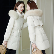 2025新款妈妈中长款羽绒服女冬装洋气中年女士白鸭绒加厚保暖外套