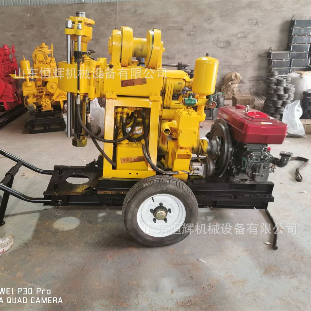供应XY-1水井钻机 可移动轮式小型打井机 岩石电动取芯液压钻机