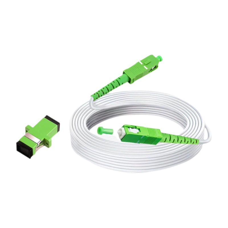 Одномодовый одножильный бронированный оптоволоконный домашний вход, бронированный перемычка, фланцевый разъем, оптоволоконный модем, сетевой кабель, удлинительный кабель 10m