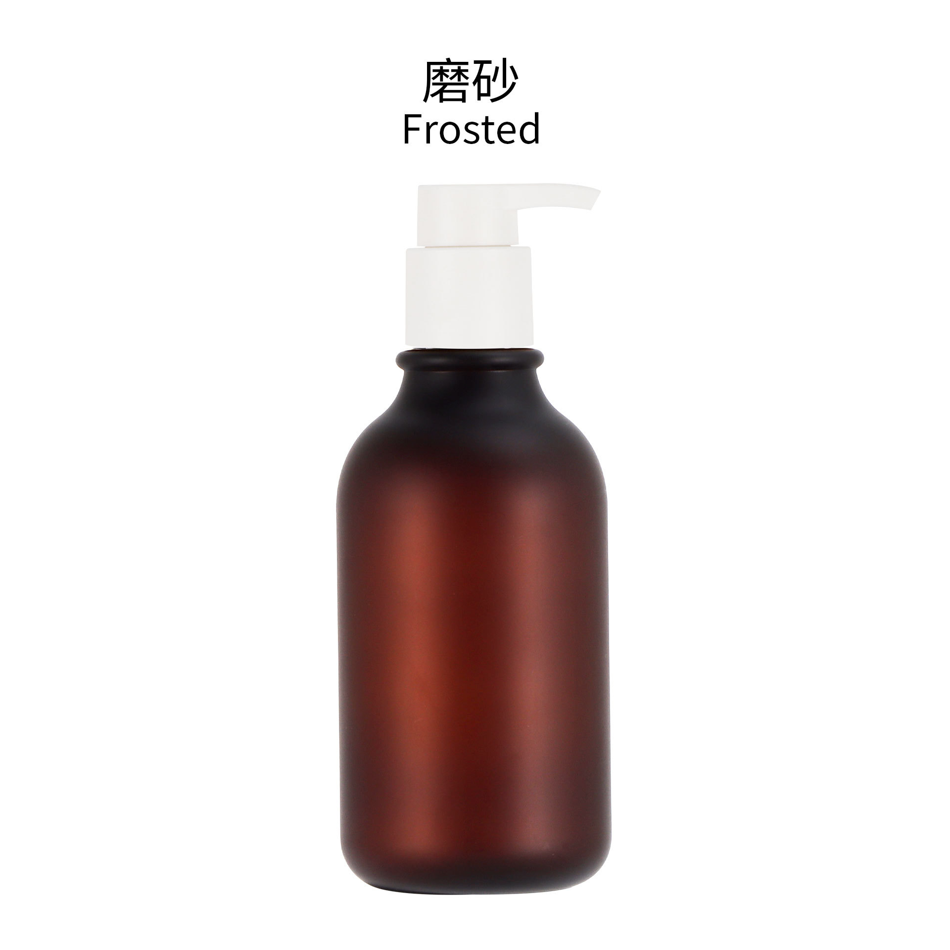 En stock Botella de champú PET de plástico esmerilado negro de 500ML Botella de loción Botella de gel de ducha cosmética Botella secundaria