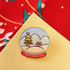 Cartoon Christmas small bell, brooch, badge, accessory for elementary school students, Birthday gift