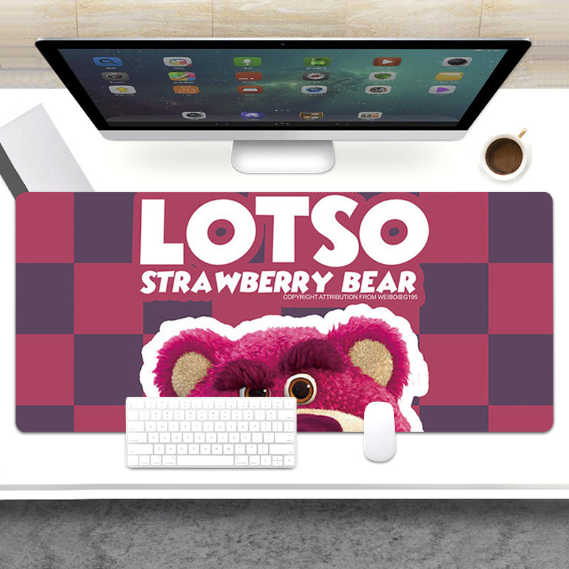 Alfombrilla de ratón de cuero de dibujos animados a figura personalizada Gaming Computer Notebook Keyboard pad de gran tamaño estera de escritorio estera de mesa de comedor