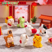 微景观十二生肖新年集市 娃娃屋diy装饰品盲袋配件迷你车载小摆件