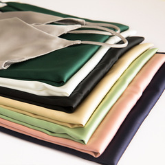 Ladies' V-neck Sexy Silk-like Camisole Top with Satin Straps for Outerwear, Innerwear, and Layering