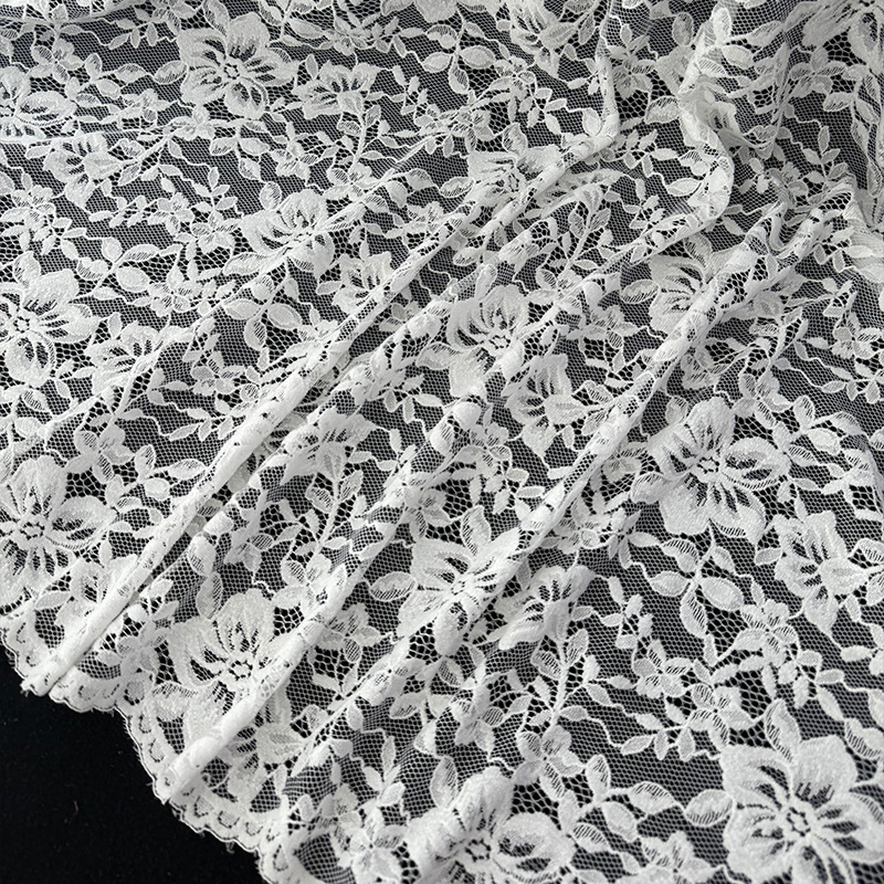 Nuevo original algodón poliéster sin balas telas de encaje de Chenille de alta gama telas de encaje de procesamiento personalizado Chenille