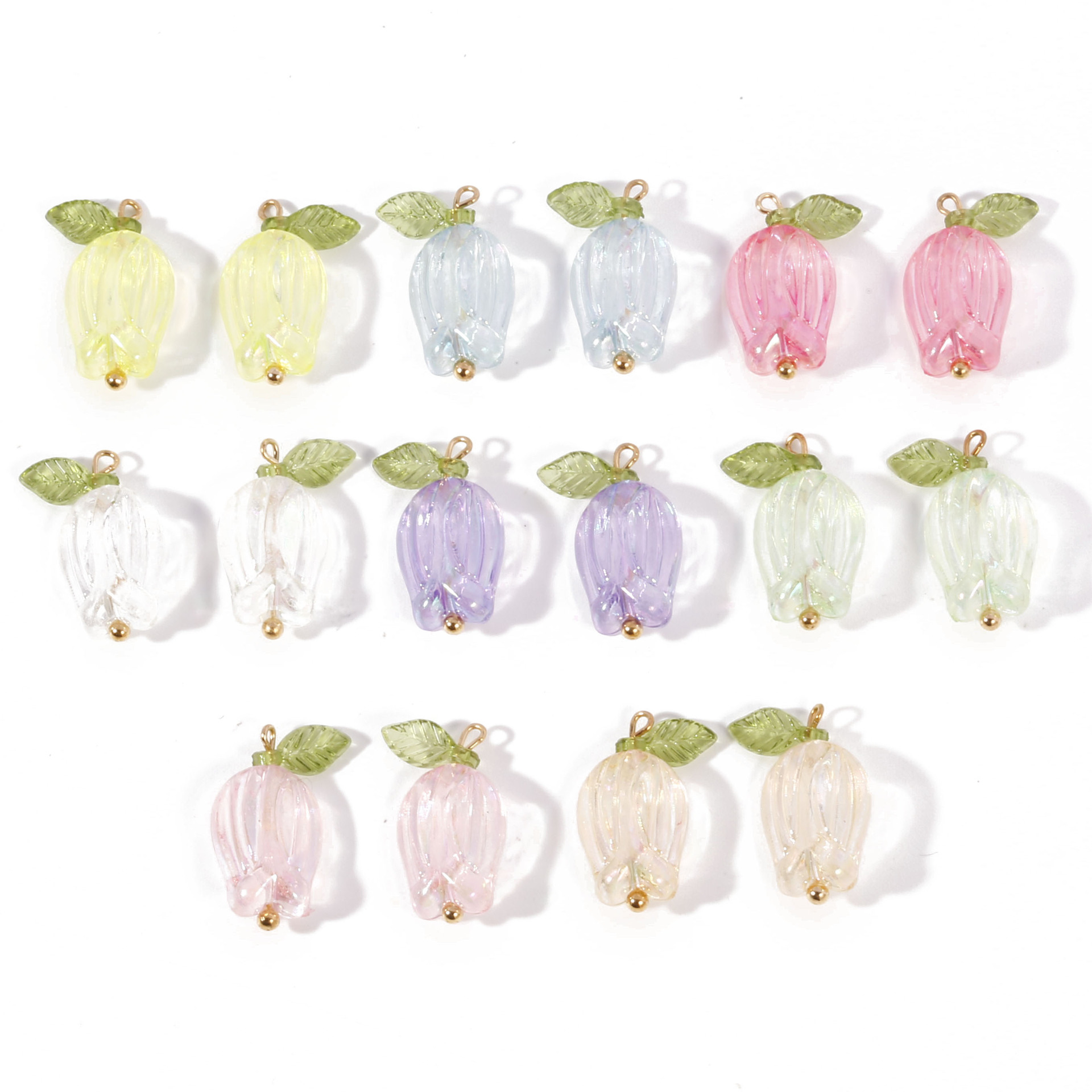 15g Weight Pendant Jewelry Making Type 11.5*21.5MM Jewelry Making Size DIY Jewelry Accessories Classification 10 PCS/Package Quantity Acrylic Material tulips Pattern Stoving Varnish Design Simple Style Style 10 PCS/Package 11.5*21.5MM Arylic Tulips Pendant 无