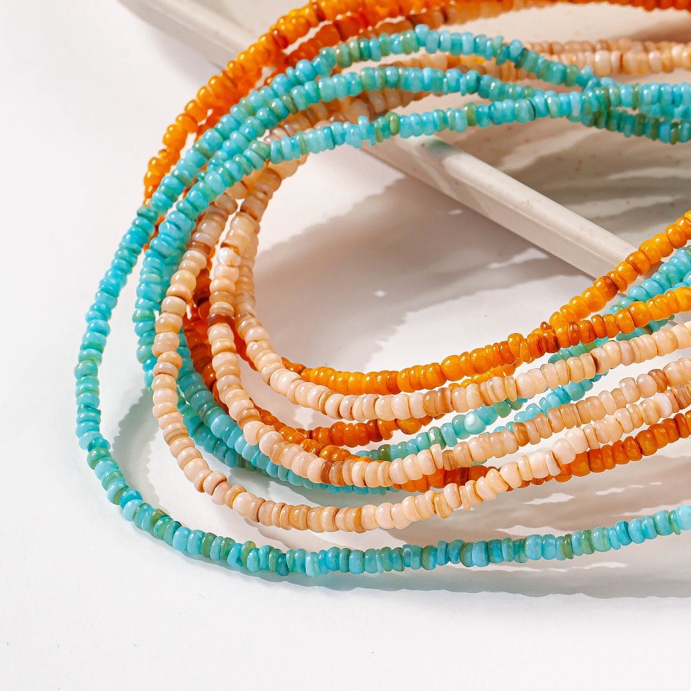 One Quantity Shell Material One Shell Solid Color DIY Jewelry Accessories Beads