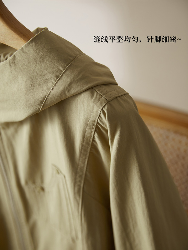 棉茧 韩系连帽外套女2025年早秋新款时尚百搭宽松休闲小个子上衣|undefined