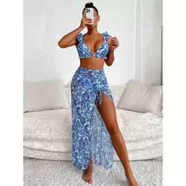 比基尼;沙滩裙;三件套泳装