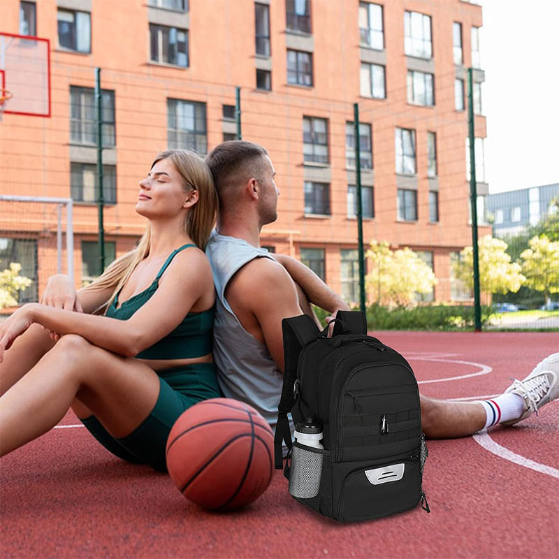 Cross-Border Hot Selling Football Backpack for Men and Women, Full-Size Ball Bag Compartment, Large Capacity, Multi-Functional and Easy to Clean