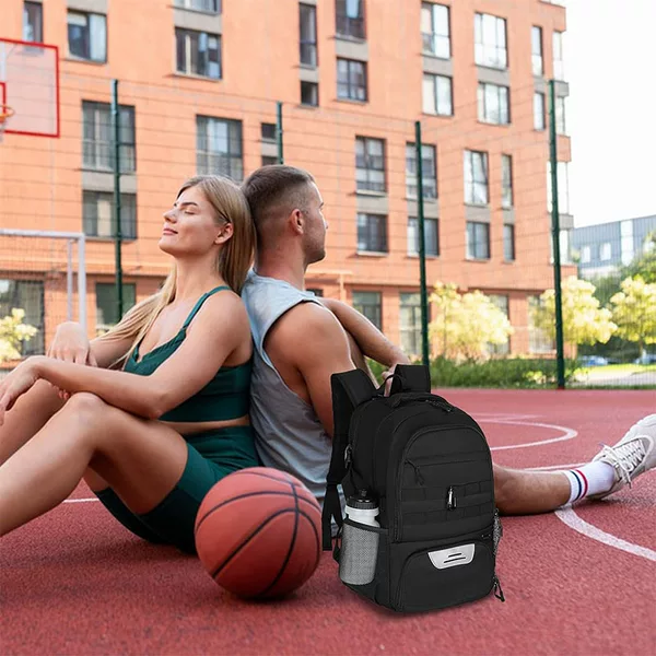 Cross-Border Hot Selling Football Backpack for Men and Women, Full-Size Ball Bag Compartment, Large Capacity, Multi-Functional and Easy to Clean