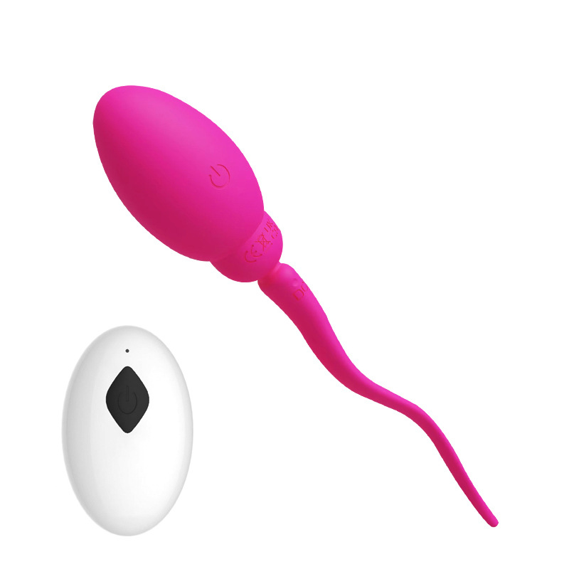 올챙이(연동) 진동기: 로즈 레드(리모컨 버전)