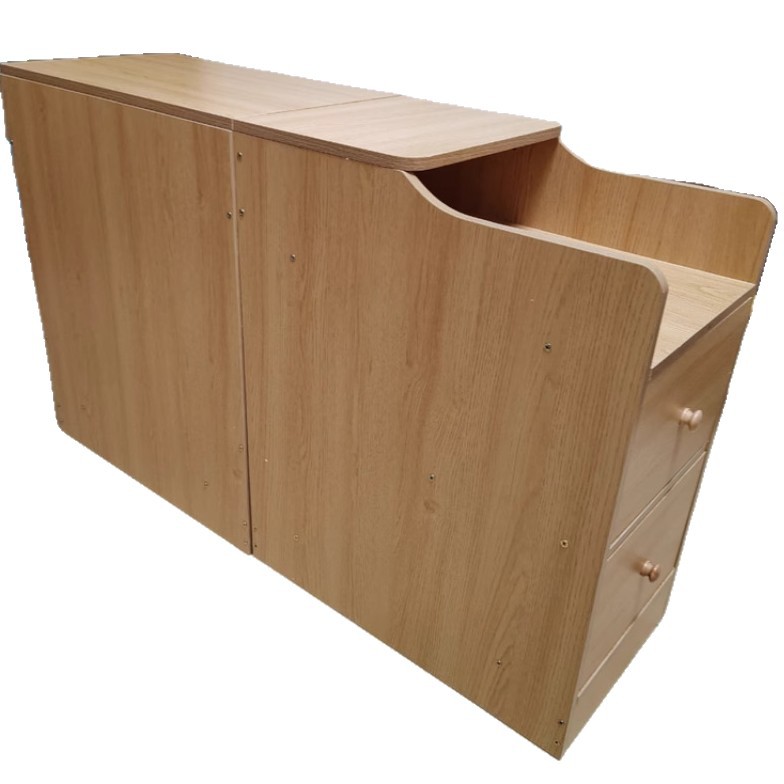 Mesita de noche con sándwich, armario de cola de cama, armario de almacenamiento de tiras largas contra la pared, armario estrecho de almacenamiento en el espacio del dormitorio simple