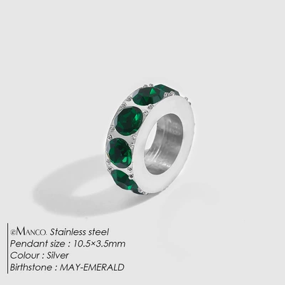 Zərgərlik ara hissələri, Spacer Beads DIY Jewelry Accessories - may-green-silver