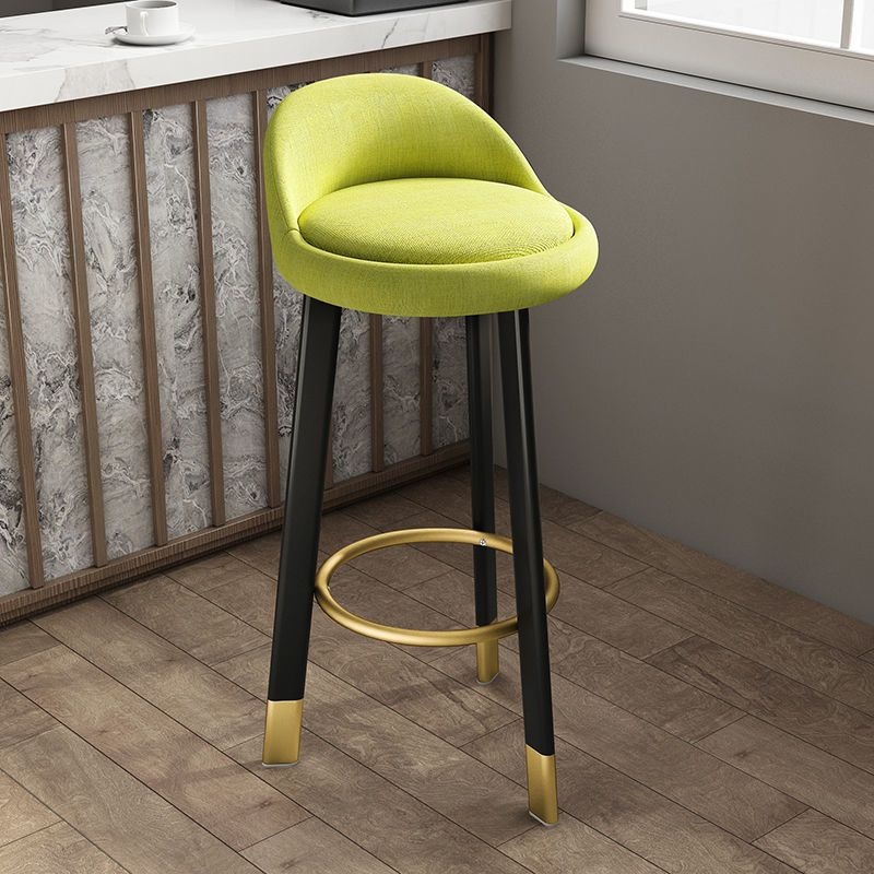 Green fabric-black gold