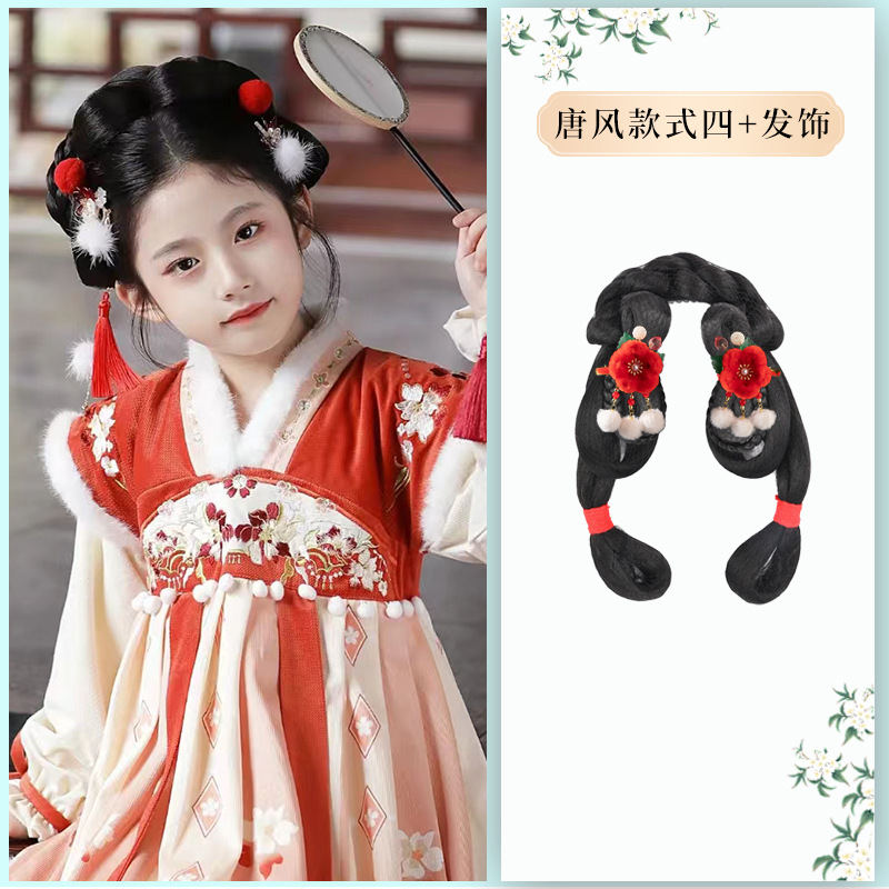 탕펑 소프트 헤어밴드 스타일 4개 + 헤어 액세서리 1개