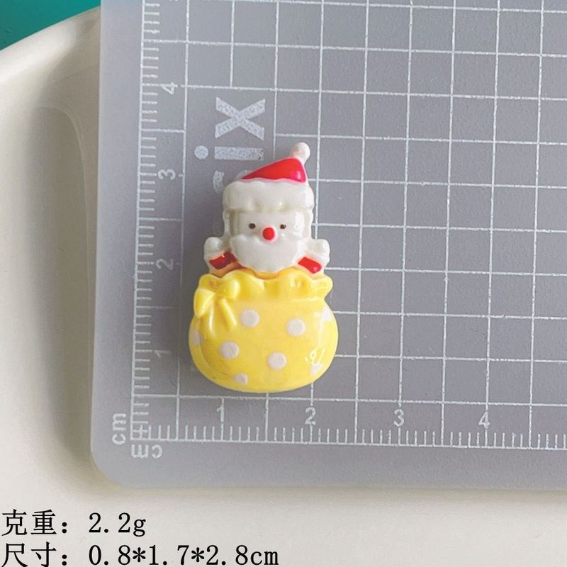 圣诞卡通房子雪人 手工diy奶油胶手机壳 发饰头绳 发夹树脂配件|undefined