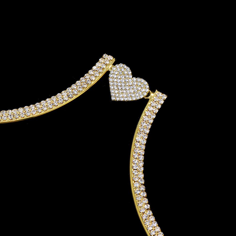 AliExpress Venta caliente accesorios moda calle tiro completo diamante pecho soporte europeo y americano discoteca sexy cadena del pecho cadena del cuerpo femenino
