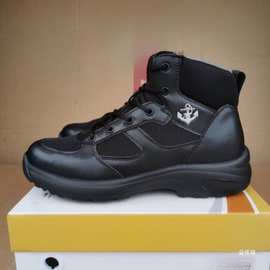 2025舰艇止滑鞋春夏透气防滑作训鞋体能训练鞋户外高帮军迷越野鞋