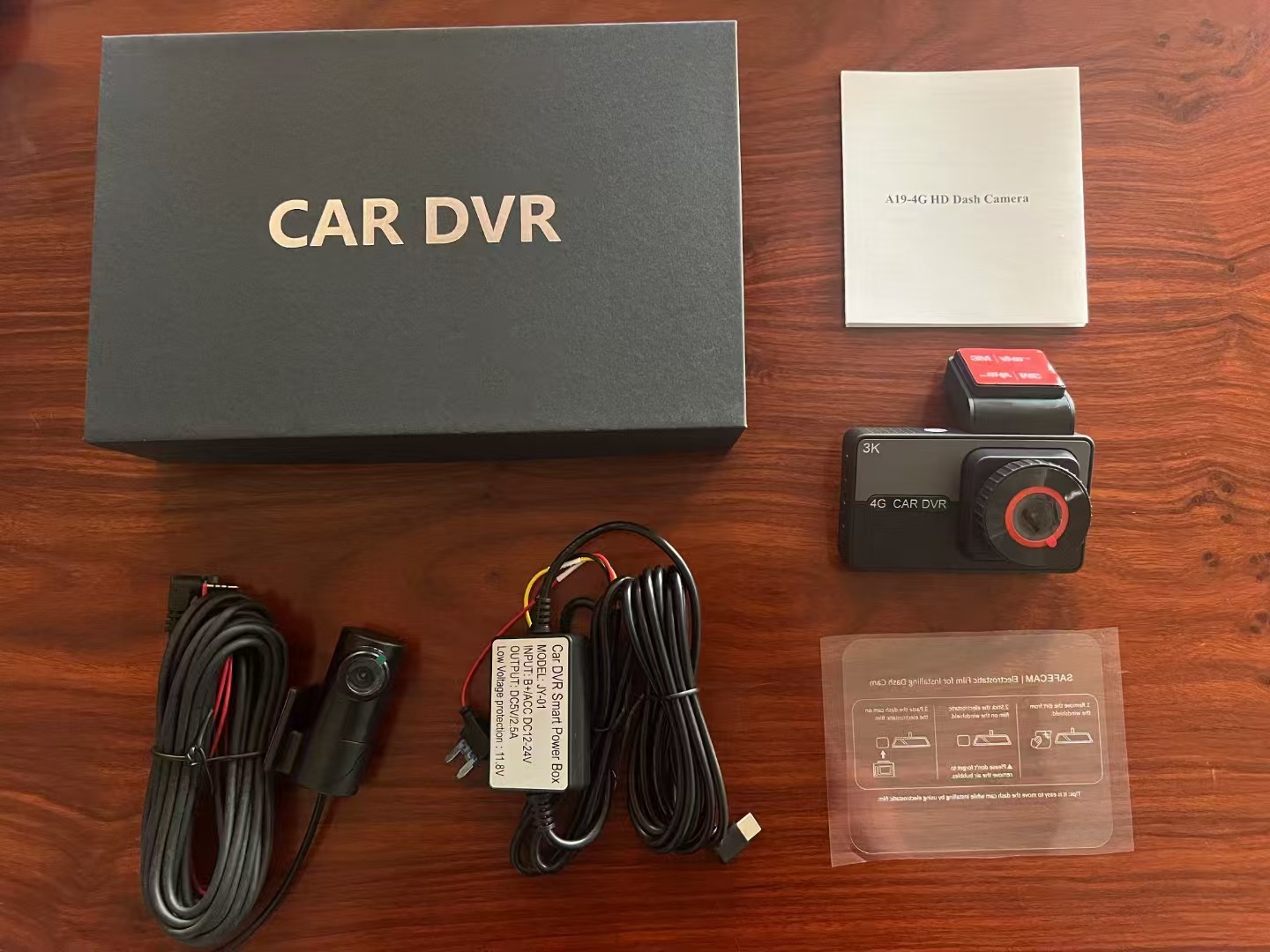 Cross-Border Universal 4g Remote Positioning Driving Recorder Front and Rear Dual-Lens High-Definition Parking Monitoring Multi-Language